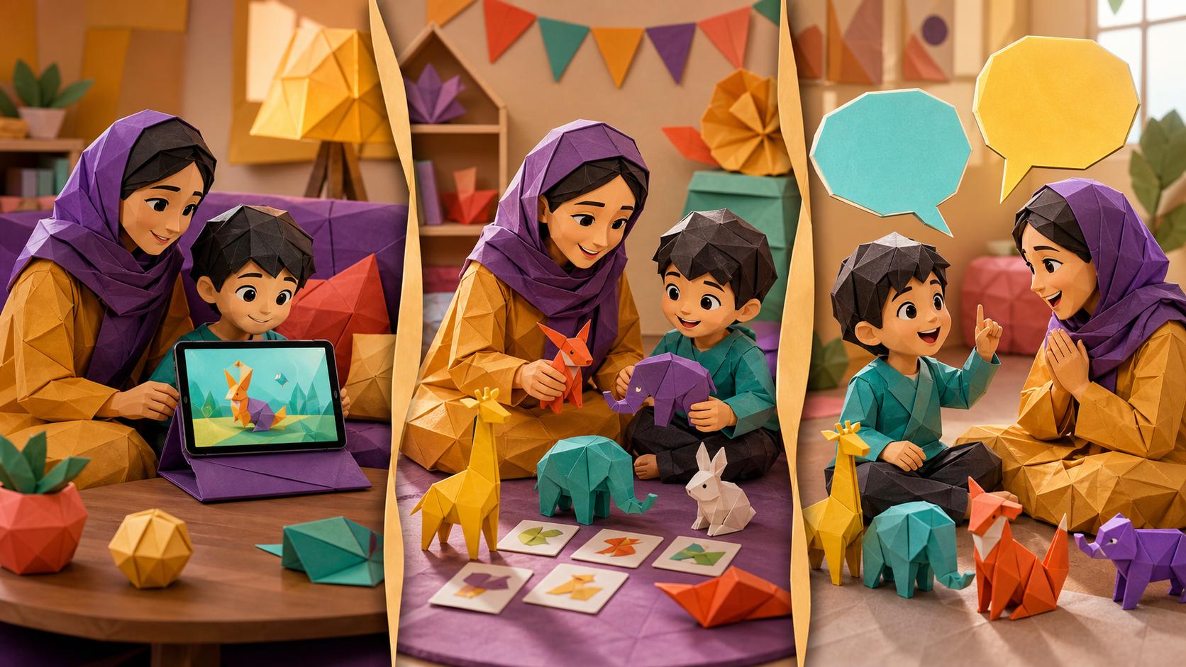 روش تماشا بازی و گفتن برای آموزش انگلیسی با کارتون