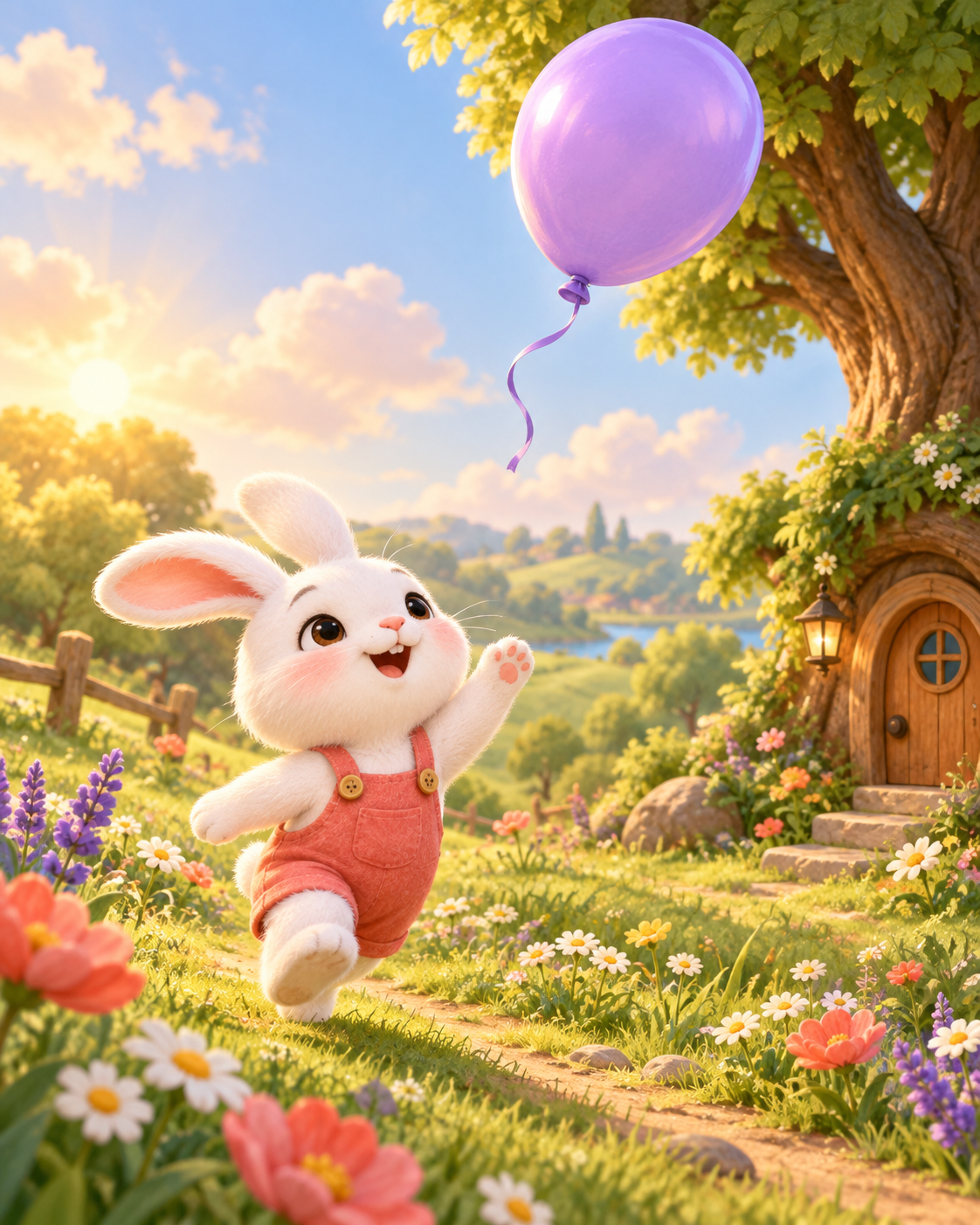 کاور داستان Bunny and the Purple Balloon
