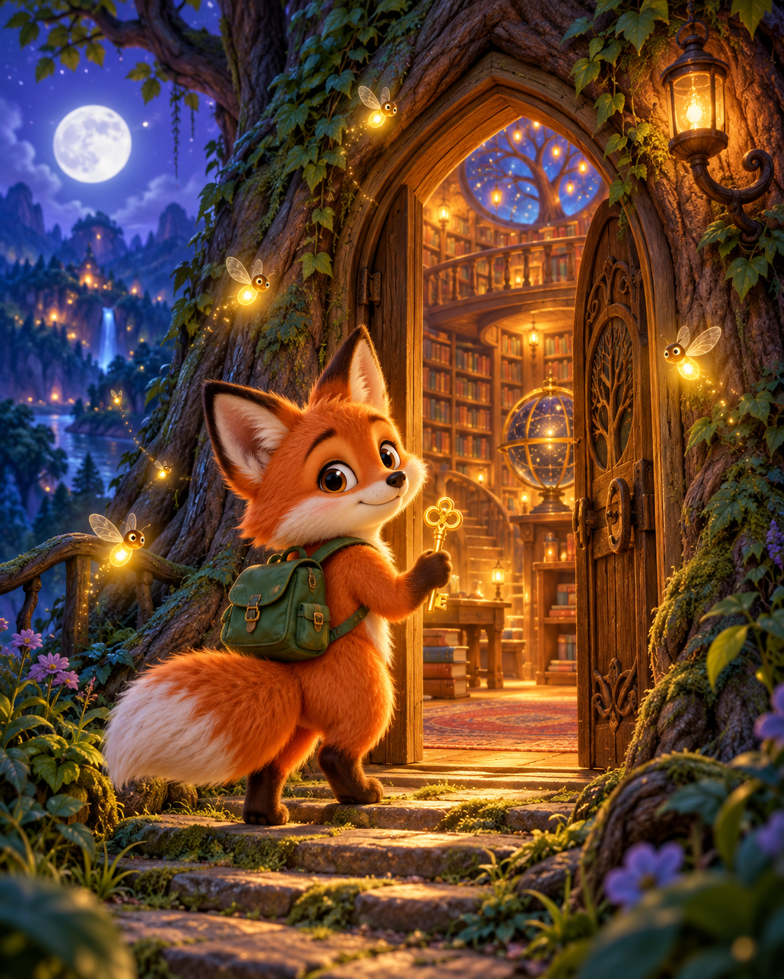 کاور داستان Finn and the Moonlight Library
