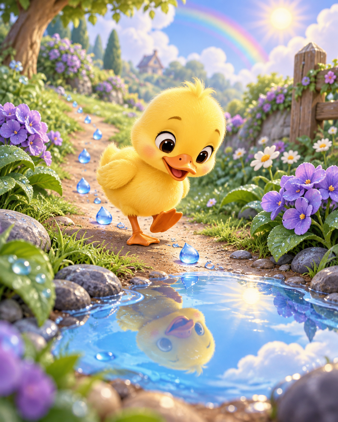 کاور داستان Little Duck and the Blue Drop