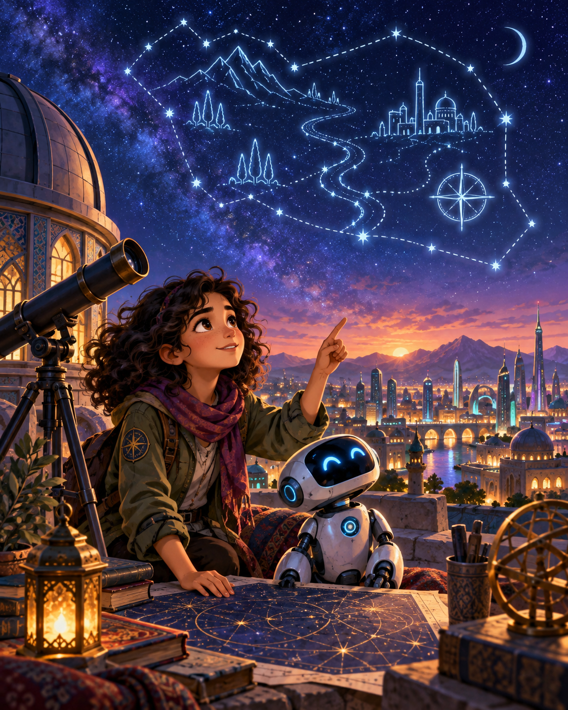 کاور داستان Mina and the Map in the Stars